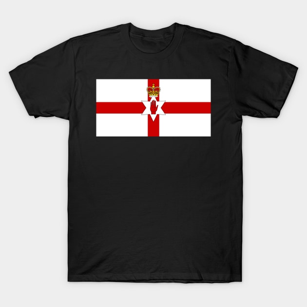 Ulster Banner, Unofficial Flag of Northern Ireland T-Shirt by SolarCross